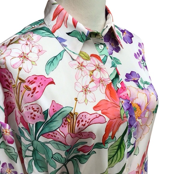 Zara Floral Ruffled Mini Shirt Dress Bloggers Fave - Picture 12 of 12